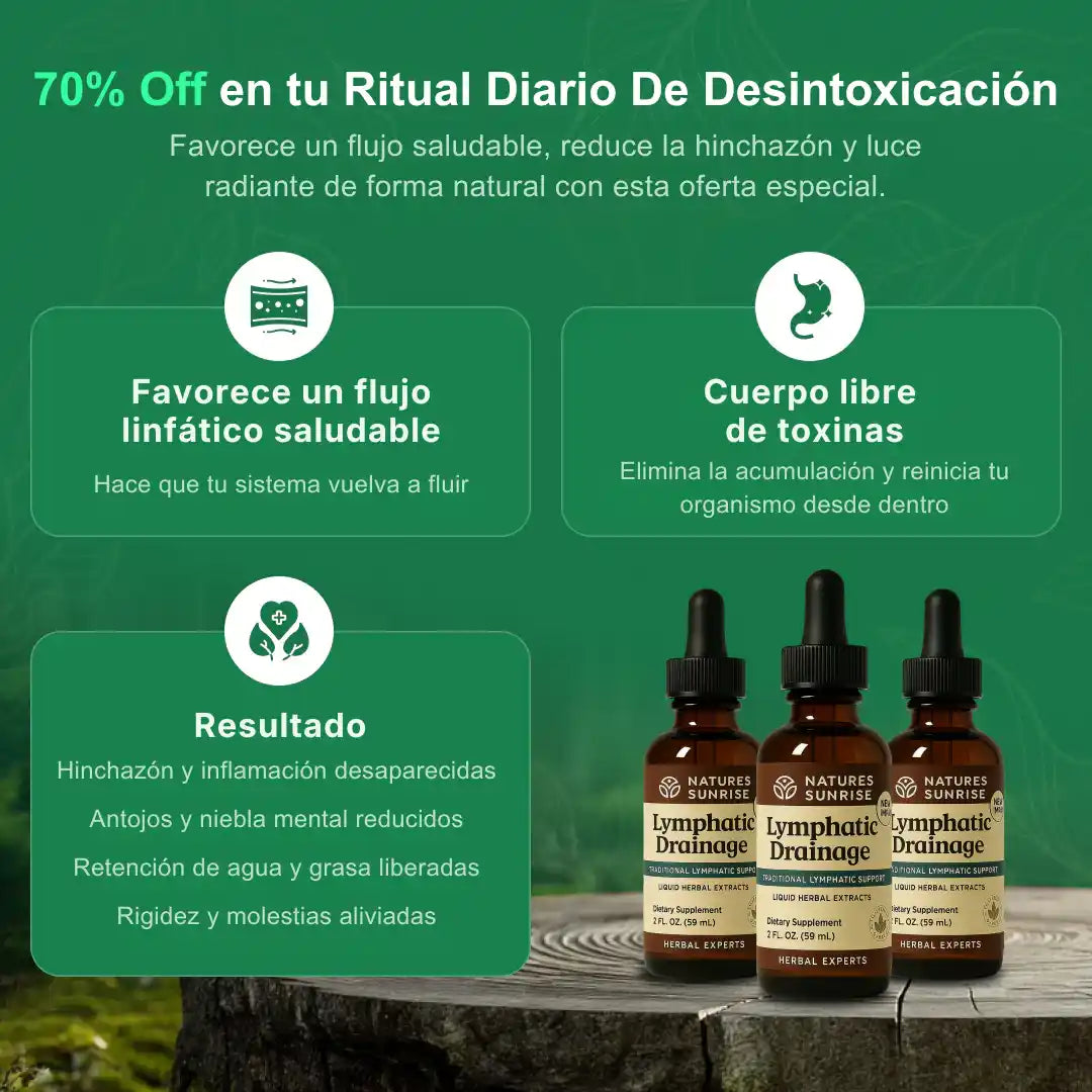 VitaLymph® - Gotas que desinflaman, drenan Grasas y Líquidos y mejoran tu energía